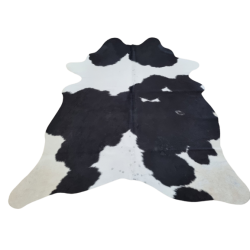 Piękna SKÓRA BYDLĘCA łaciata ciemnobrązowo-kremowa skóra z krowy