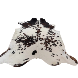 Piękna SKÓRA BYDLĘCA TRICOLOR łaciaty brązowo-kremowo-czarny skóra z krowy